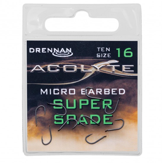 Carlige Drennan - Acolyte Super Spade Nr. 16 Carlige Drennan - Acolyte Super Spade Nr. 16